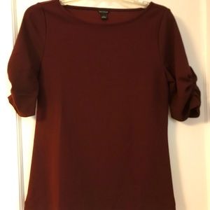 Ann Taylor Ruched Sleeve top